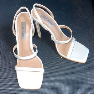 Steve Madden white heels